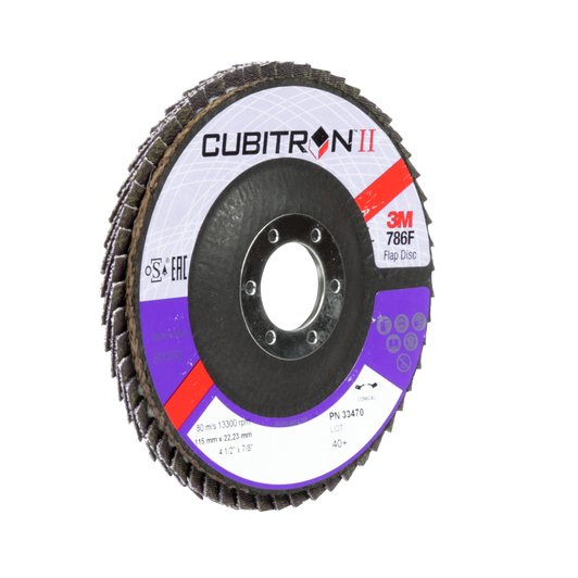 Disc abraziv lamelar Cubitron™ II, T29, 115mmx22 mm, 80+