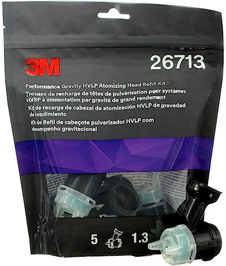 Kit duze atomizare Performance Gravity HVLP, PPS 2.0, 3M, 1.3mm