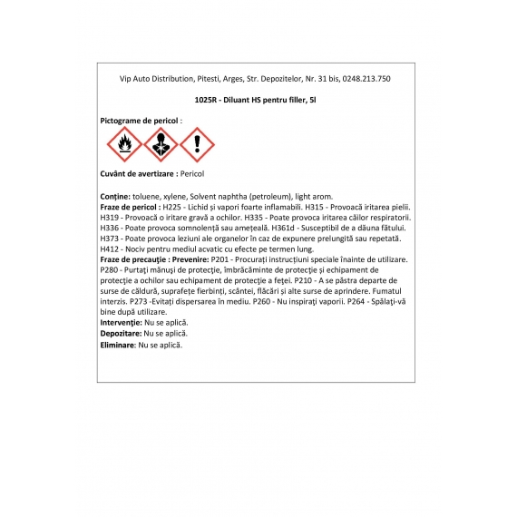 Diluant HS, 5L, Cromax