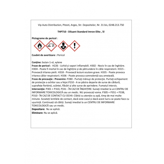 Diluant Imron Fleet Line standard, 5L, Cromax