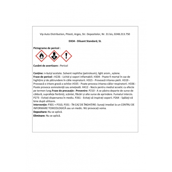 Diluant Standard Duxone, 5L 