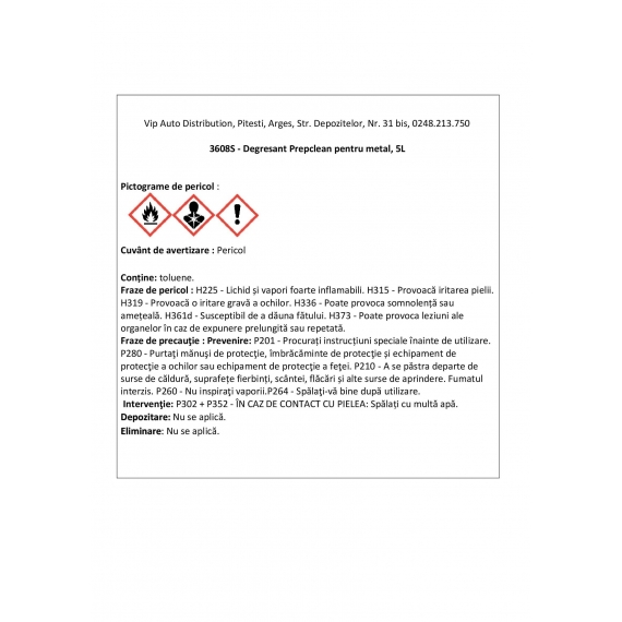 Degresant Prepclean pentru metal, 5L , Cromax