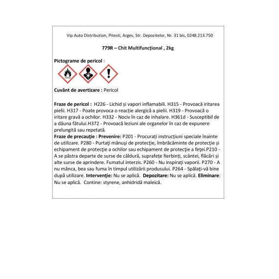 Chit Multifuncțional 2kg Cromax